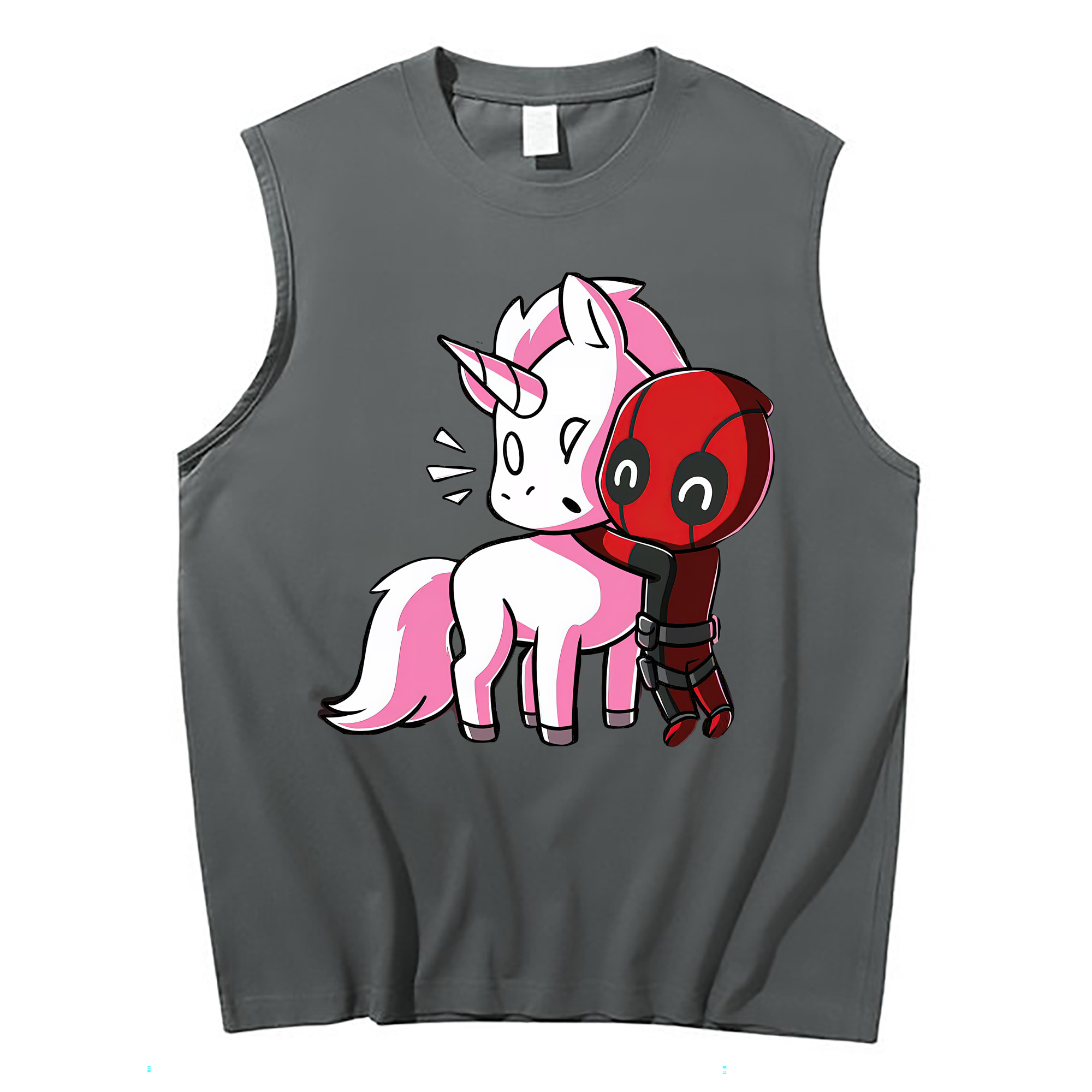 （画像用） Deadpool デッドプール コットン100％タンクトップ（フロントプリント）